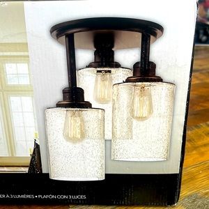 Globe ANNEXY 3-Light Flush Mount Ceiling Light